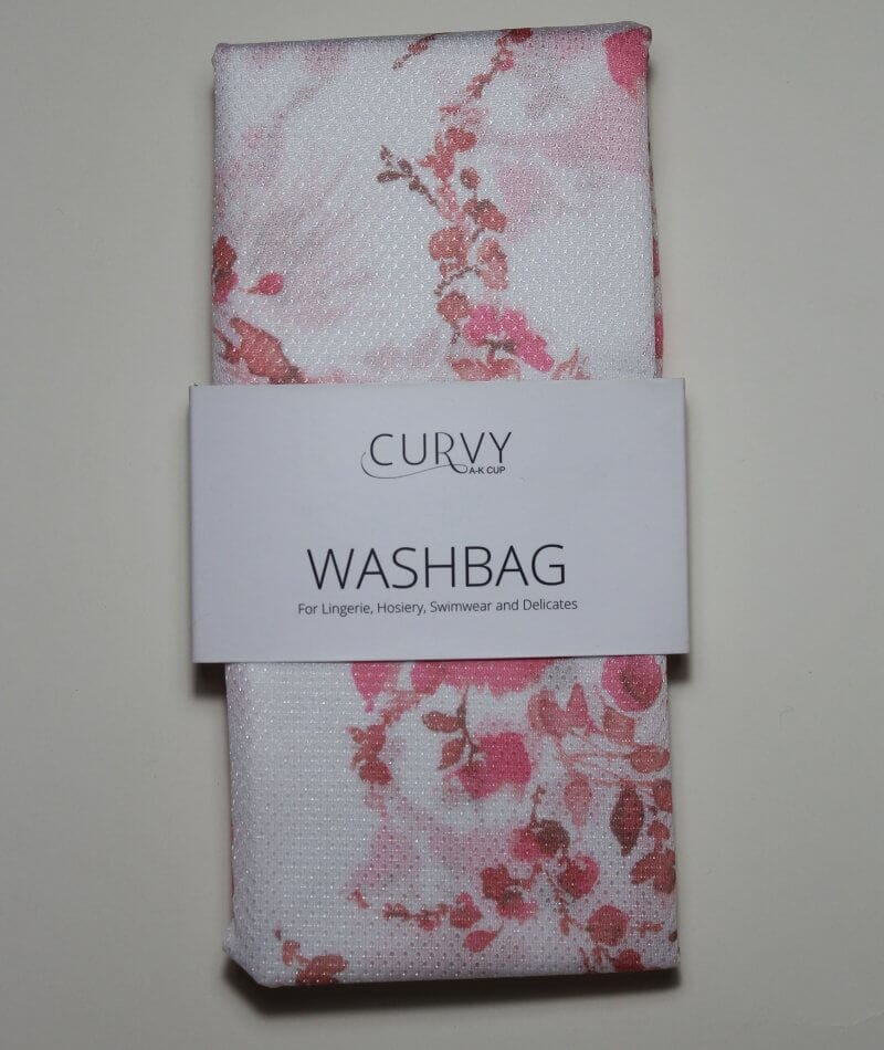 Curvy Lingerie Pink Floral Washbag - Large Bra Accessories 