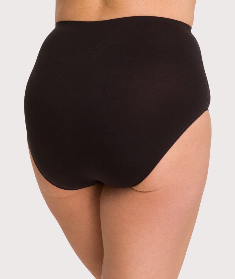 Underbliss Invisibliss No Show Seamless Full Brief - Black Knickers 