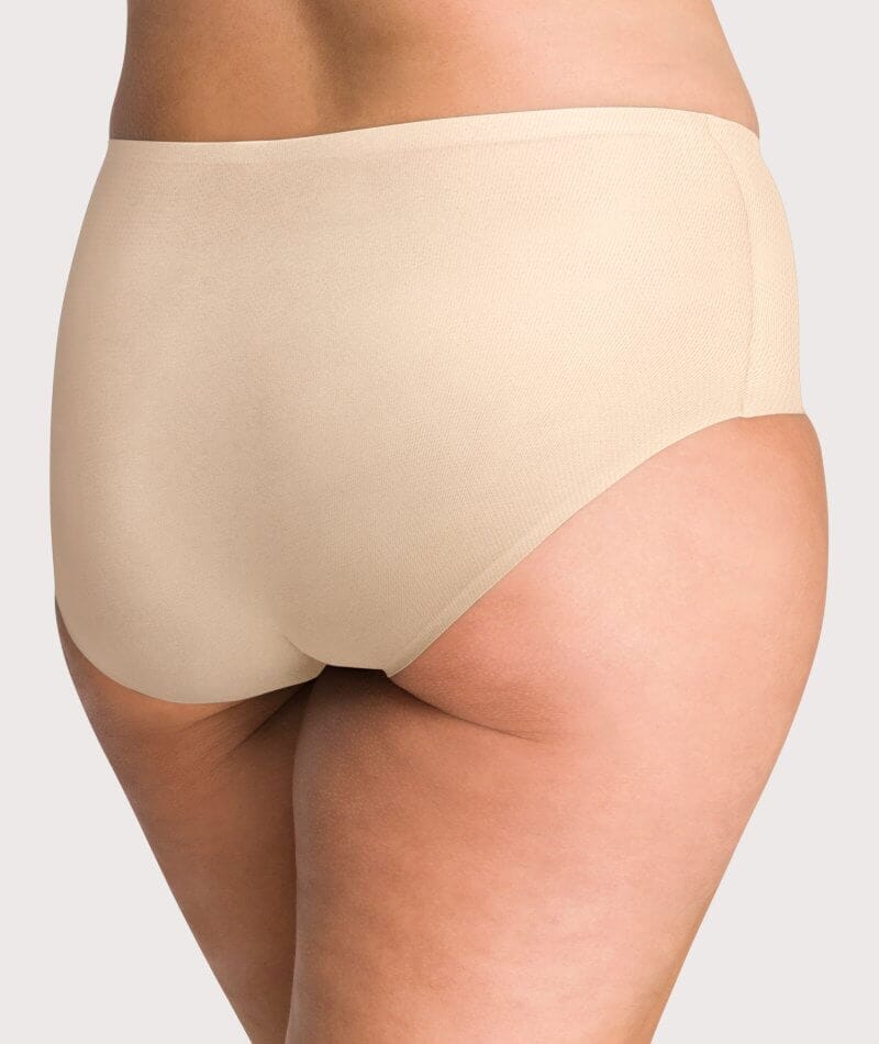 Underbliss Invisibliss No Show Seamless Full Brief 2 pack - Nude Knickers 