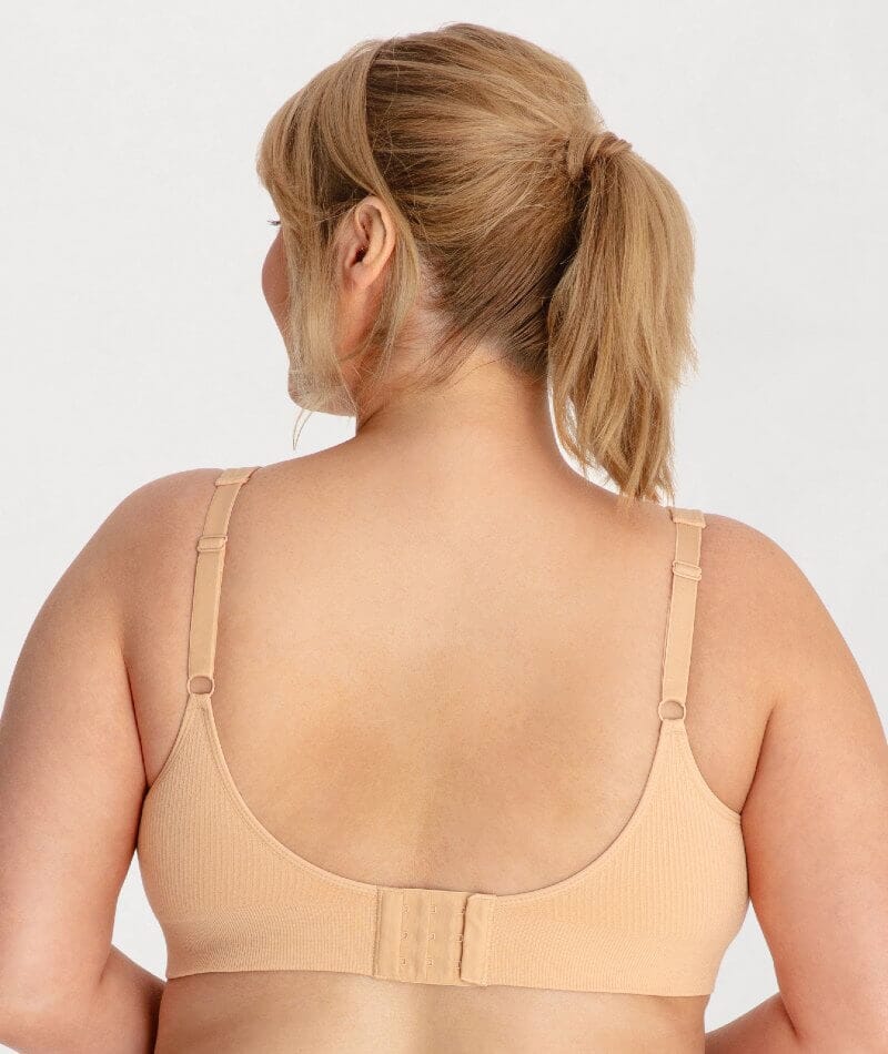 Underbliss Seamless Bamboo Blend Comfort Wire-free Bra - Frappe Bras 