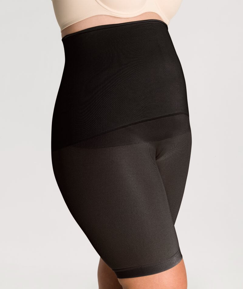 Underbliss Seamless Smoothing High Waist Thigh Short - Black Shapewear 