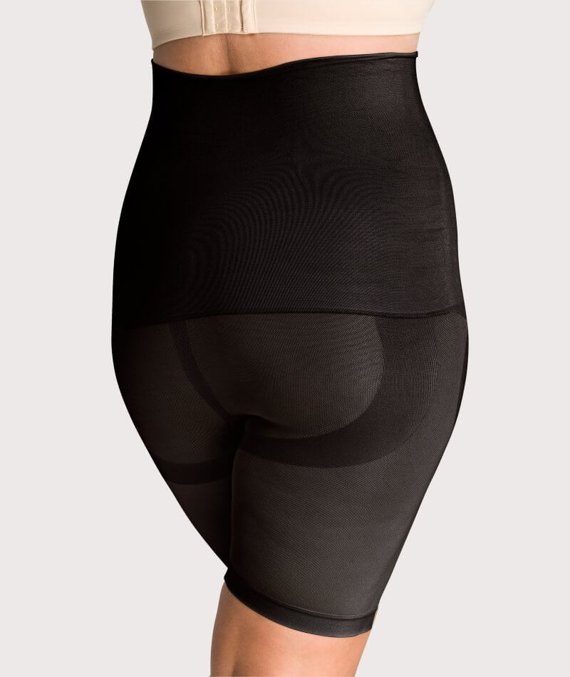 Underbliss Seamless Smoothing High Waist Thigh Short - Black Shapewear 